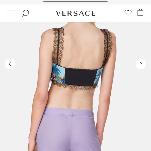 VERSACE TOP BRALETTE FROM SPRING 2021 “TRESOR DE LA MER” SZ 38 - Picture 4 of 11